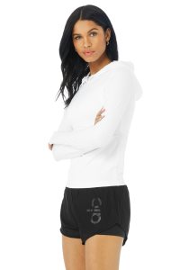 Long Sleeve Alo Yoga Alosoft Runner Bílé | AGRYKED-16