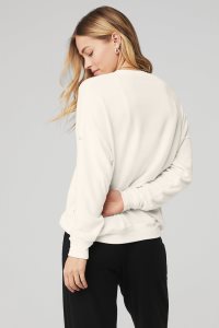 Long Sleeve Alo Yoga Soho Bílé | VEJBTRK-27