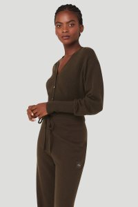 Mikiny Alo Yoga Cashmere Jet Set Káva | BUPKHVO-40