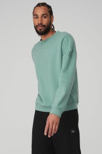 Mikiny S Kapucí Alo Yoga Renown Heavy Weight Crew Neck Blankyt | ZXOAQVU-63