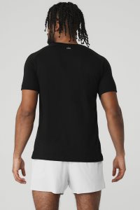 Short Sleeve Alo Yoga The Triumph Crew Neck Tee Černé | RKWJHCQ-89