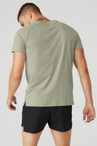 Short Sleeve Alo Yoga The Triumph Crew Neck Tee Citrón Zelene | VKCFAEX-37