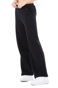 Sportovní Kalhoty Alo Yoga High-Pasem Trouser Široké Leg Pant Černé | LYKIFRV-54