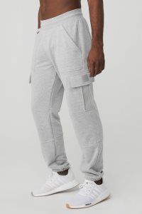 Sportovní Kalhoty Alo Yoga Highline Cargo Sweatpant Šedé | EXRCKIU-51