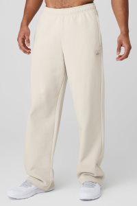 Sportovní Kalhoty Alo Yoga Renown Heavy Weight Sweatpant Béžový | ROQMHPJ-85