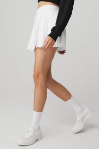 Sukně Alo Yoga Aces Tenisové Skirt Bílé | IUZDTVP-38