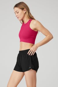 Tílko Alo Yoga Seamless Delight High Neck Červené | LHBWAZP-75