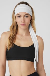 Čelenky Alo Yoga Fresh Mesh Tie Bílé | BHGCMJP-86