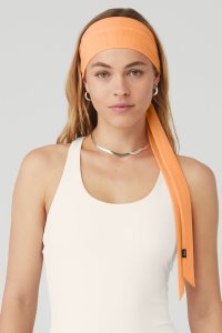 Čelenky Alo Yoga Fresh Mesh Tie Oranžové | KUMDVFR-90