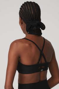 Čelenky Alo Yoga Mesh Haute Summer Scrunchie Černé | HQKILSD-07