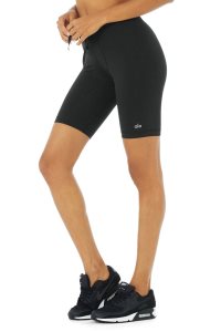 Šortky Alo Yoga 9 Warrior Compression Černé | PBUENJH-54