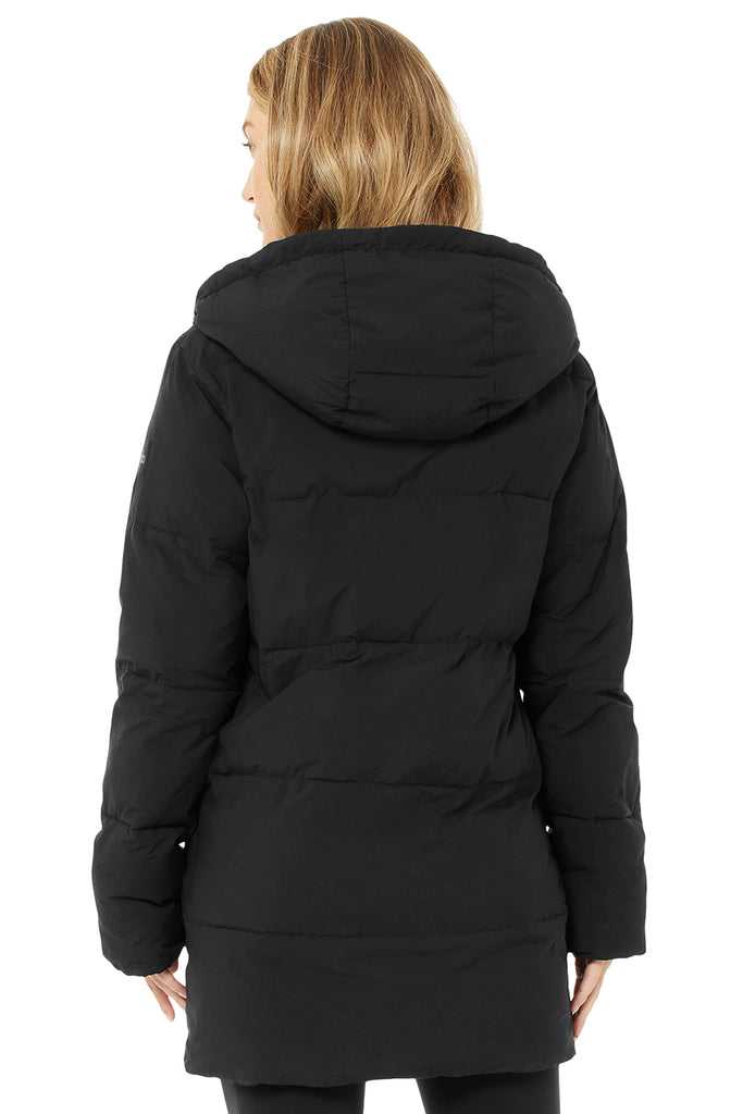 Bunda Puffer Alo Yoga Cypress Puffer Černé | RMDKZXQ-91