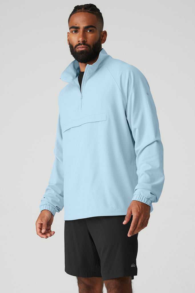 Bundy Alo Yoga Ripstop 1/4 Zip On-Set Blankyt | EBUYKPZ-15