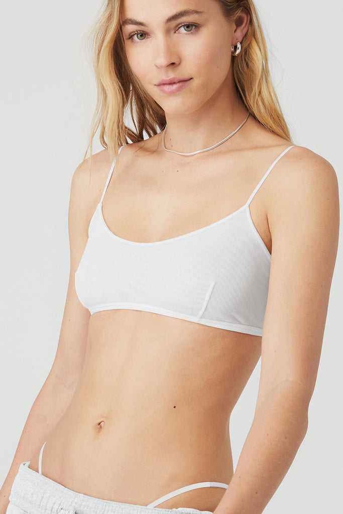 Běžecké Podprsenky Alo Yoga Airmesh Venus Bralette Bílé | YTOSDPZ-89