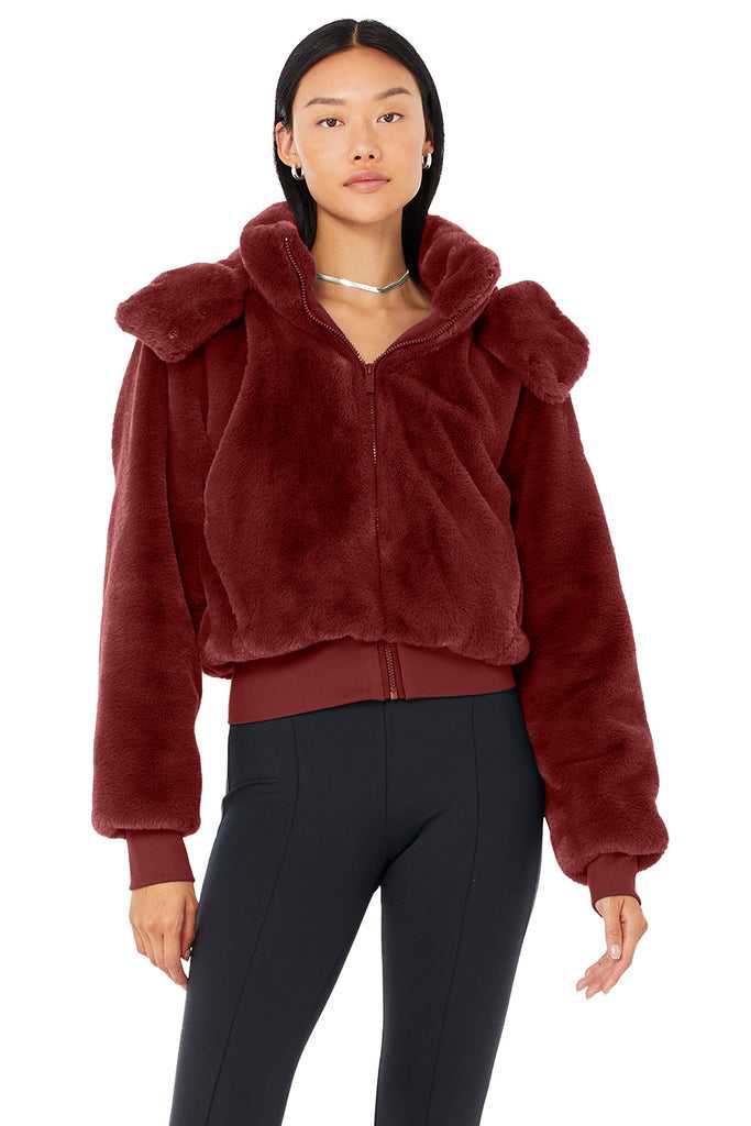 Fleece Bundy Alo Yoga Faux Fur Foxy Hnědožlutý | HPMSYVF-08