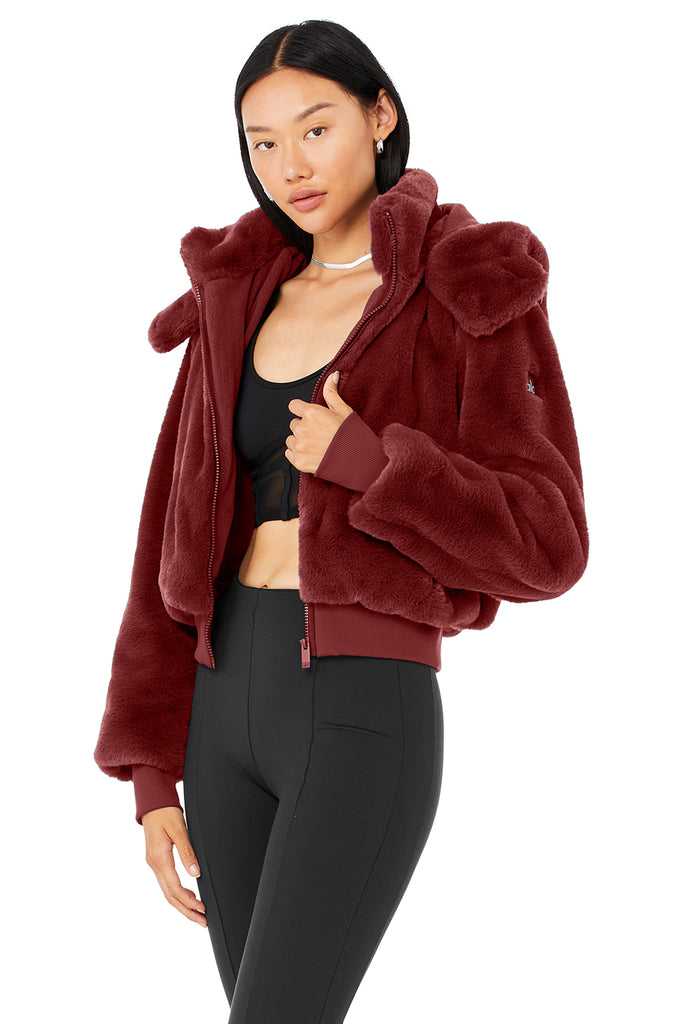 Fleece Bundy Alo Yoga Faux Fur Foxy Hnědožlutý | HPMSYVF-08