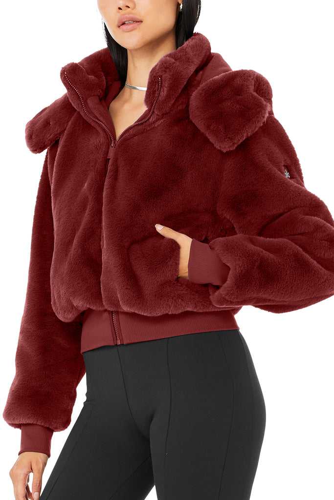 Fleece Bundy Alo Yoga Faux Fur Foxy Hnědožlutý | HPMSYVF-08