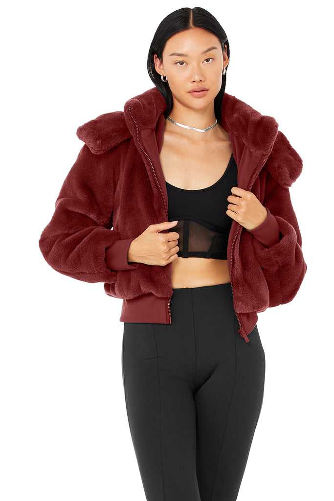 Fleece Bundy Alo Yoga Faux Fur Foxy Hnědožlutý | HPMSYVF-08