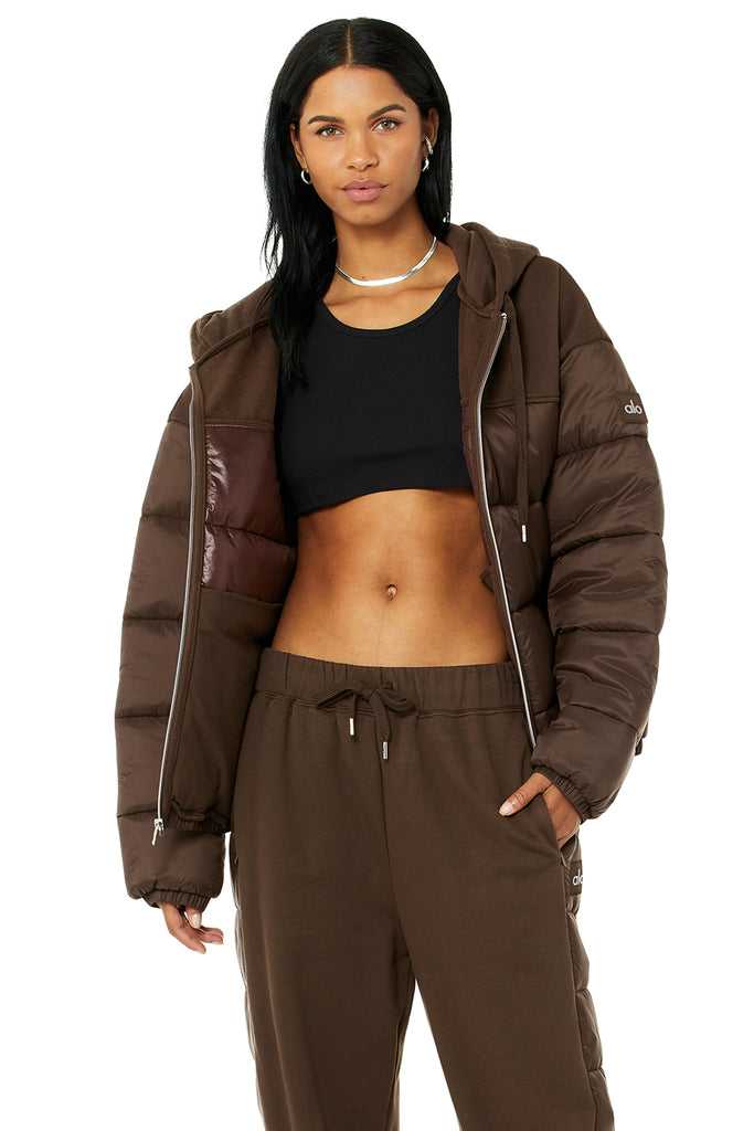 Fleece Bundy Alo Yoga Mash Up Káva | VLFJDTG-91