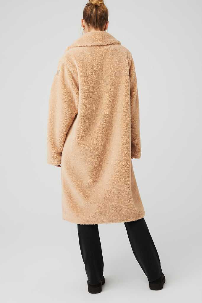 Fleece Bundy Alo Yoga Oversized Trench Hnědé | FTPXHCS-94