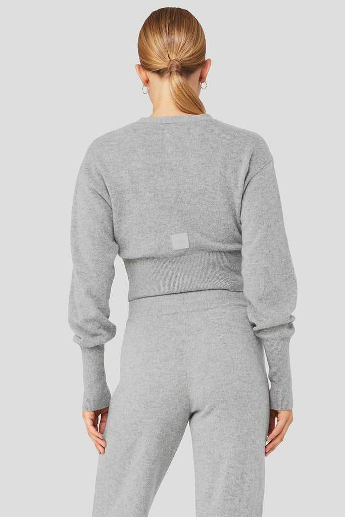 Kardigan Alo Yoga Cashmere Jet Set Šedé | NEKXFMY-90