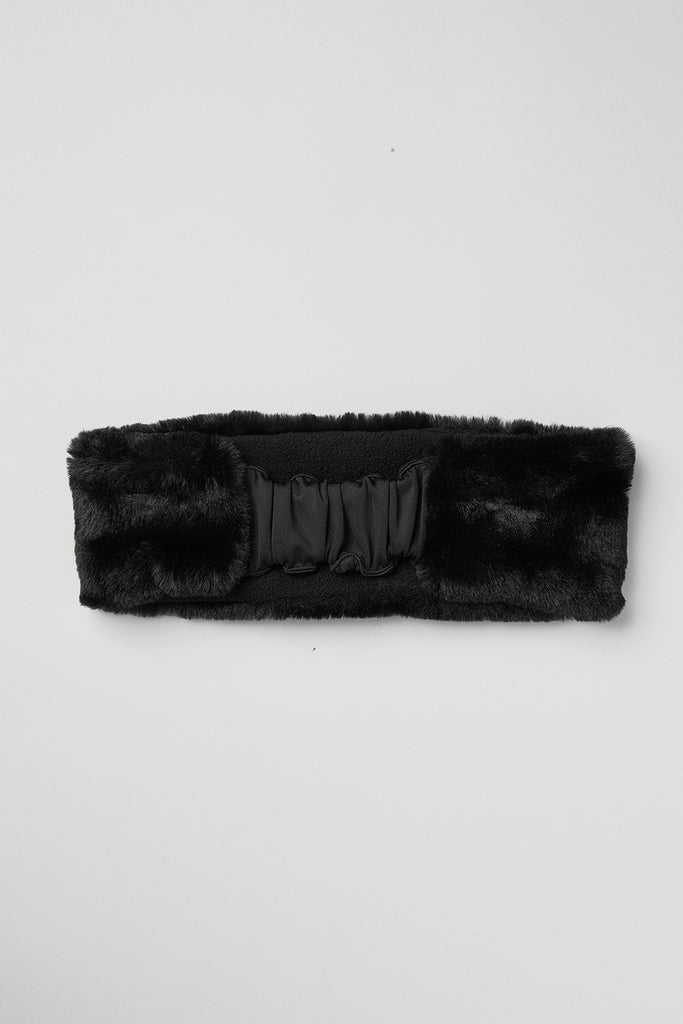 Klobouky Alo Yoga Faux Fur Ear Warmers Černé | CVMWYJQ-98