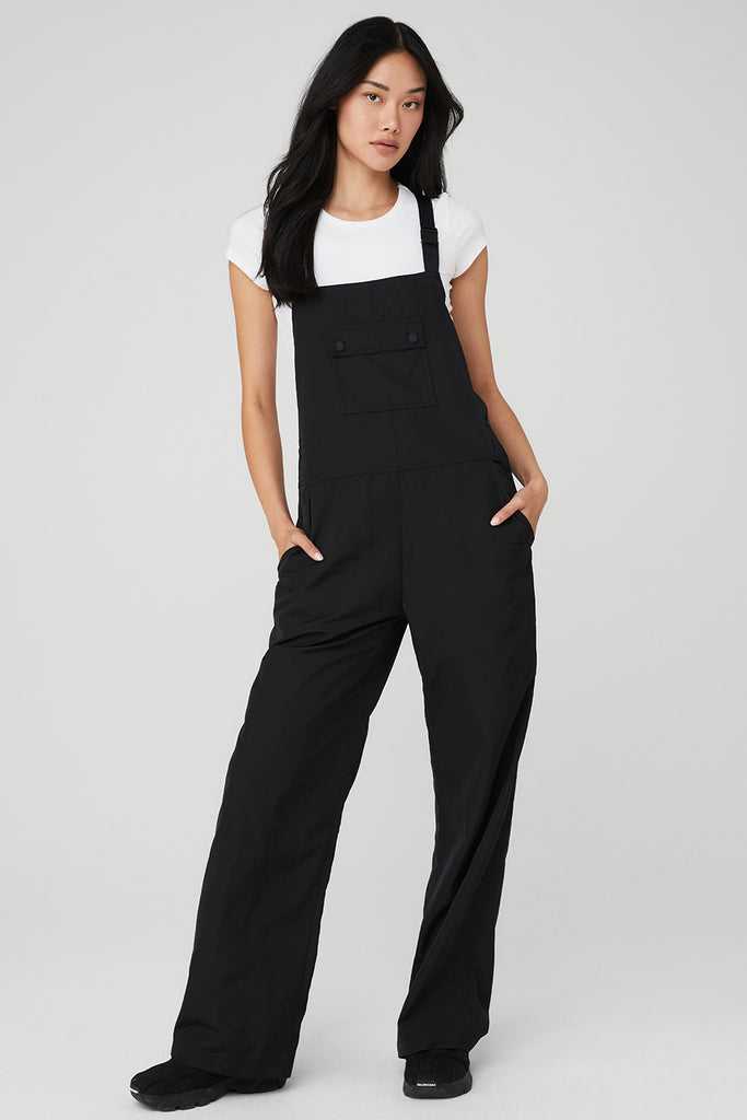 Kombinéza Alo Yoga Monterey Overalls Černé | EXOSBRZ-38