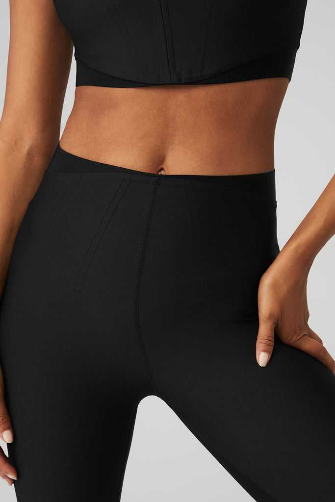 Legíny Alo Yoga Airlift High-Pasem 7/8 Corset Černé | ZHUDIJF-23