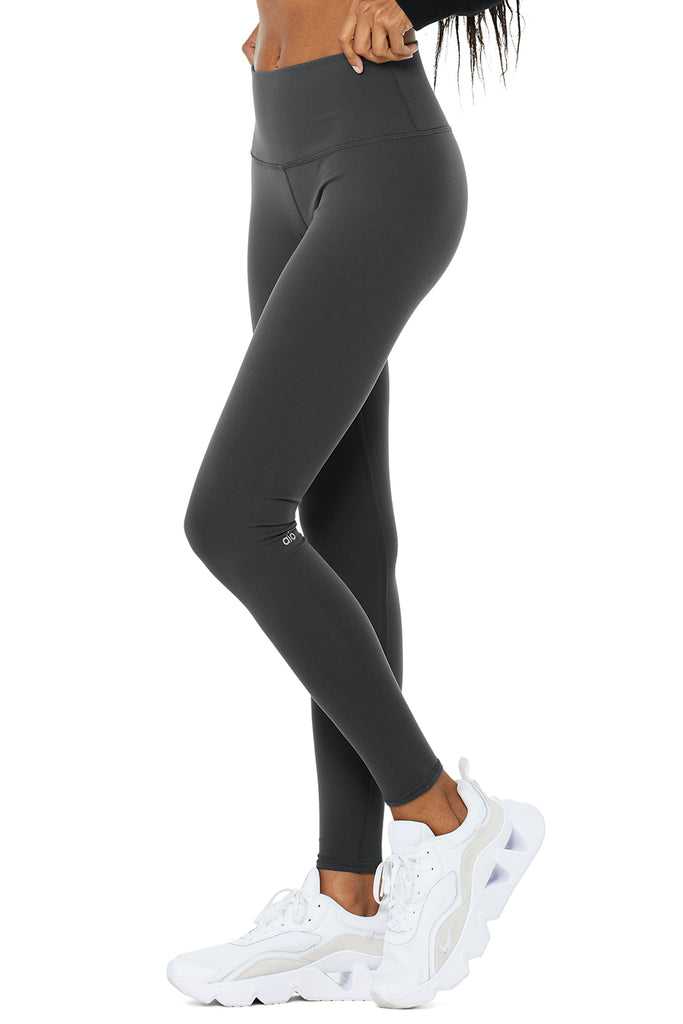 Legíny Alo Yoga High-Pasem Zimní Warmth Plush Tmavě Šedé | IYFUSVE-19