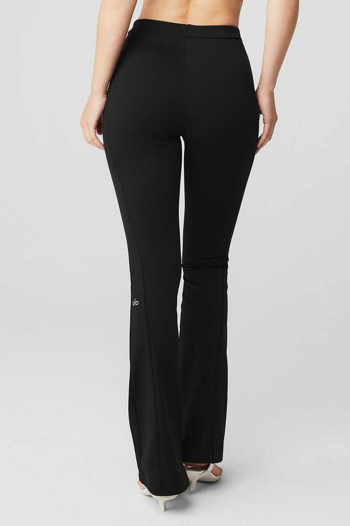 Legíny Alo Yoga High-Pasem Zip It Flare Černé | ZAOVGRI-36