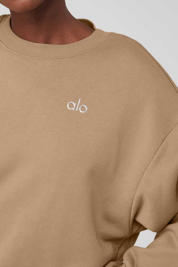 Long Sleeve Alo Yoga Accolade Crew Neck Hnědožlutý | TRLUMJE-34