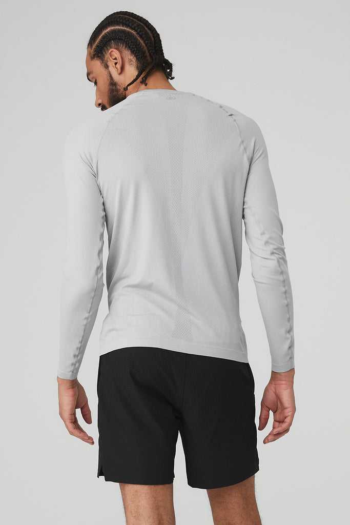 Long Sleeve Alo Yoga Amplify Seamless Šedé | QDCIHXT-63