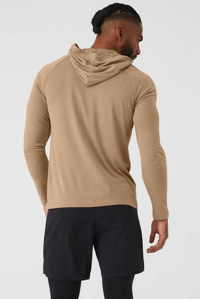 Long Sleeve Alo Yoga Core Runner Hnědožlutý | SOVPQMA-59