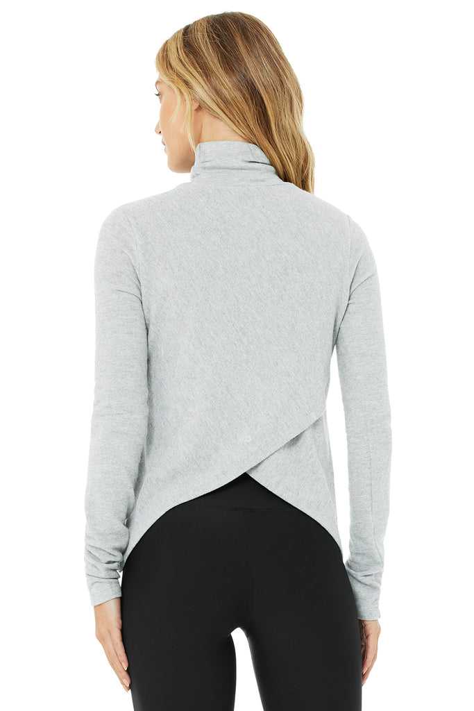 Long Sleeve Alo Yoga Embrace Šedé | KCSYNRQ-69