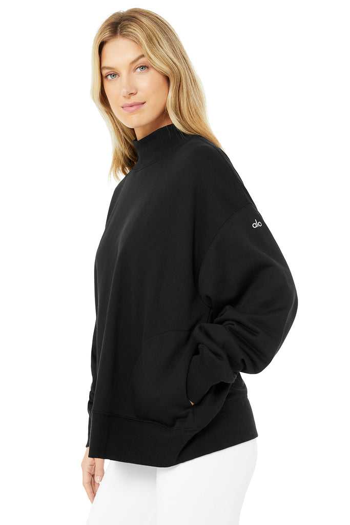 Long Sleeve Alo Yoga Refresh Černé | SNMCJLA-67