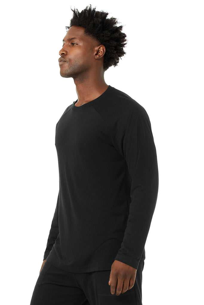 Long Sleeve Alo Yoga Triumph Tee Černé | YDWANPF-62