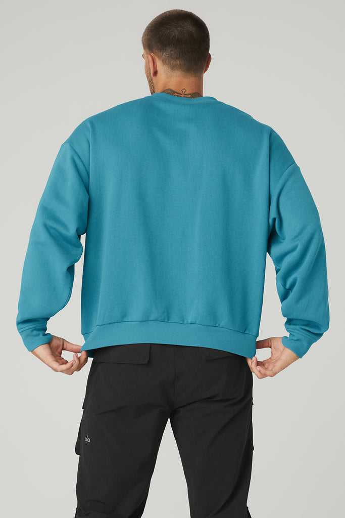 Mikiny S Kapucí Alo Yoga Accolade Crew Neck Blankyt | YVBFISM-03