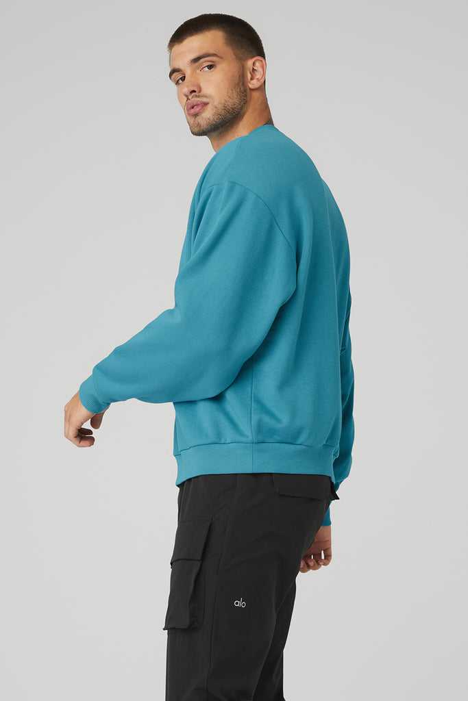 Mikiny S Kapucí Alo Yoga Accolade Crew Neck Blankyt | YVBFISM-03