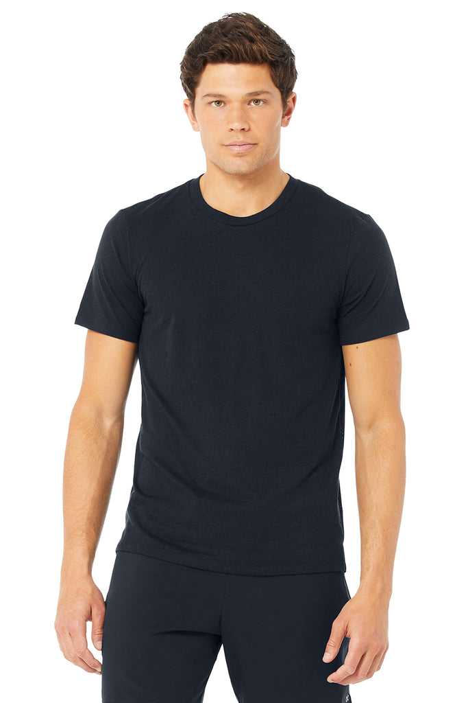 Short Sleeve Alo Yoga Airwave Tee Tmavě Blankyt | XZSPMUO-83