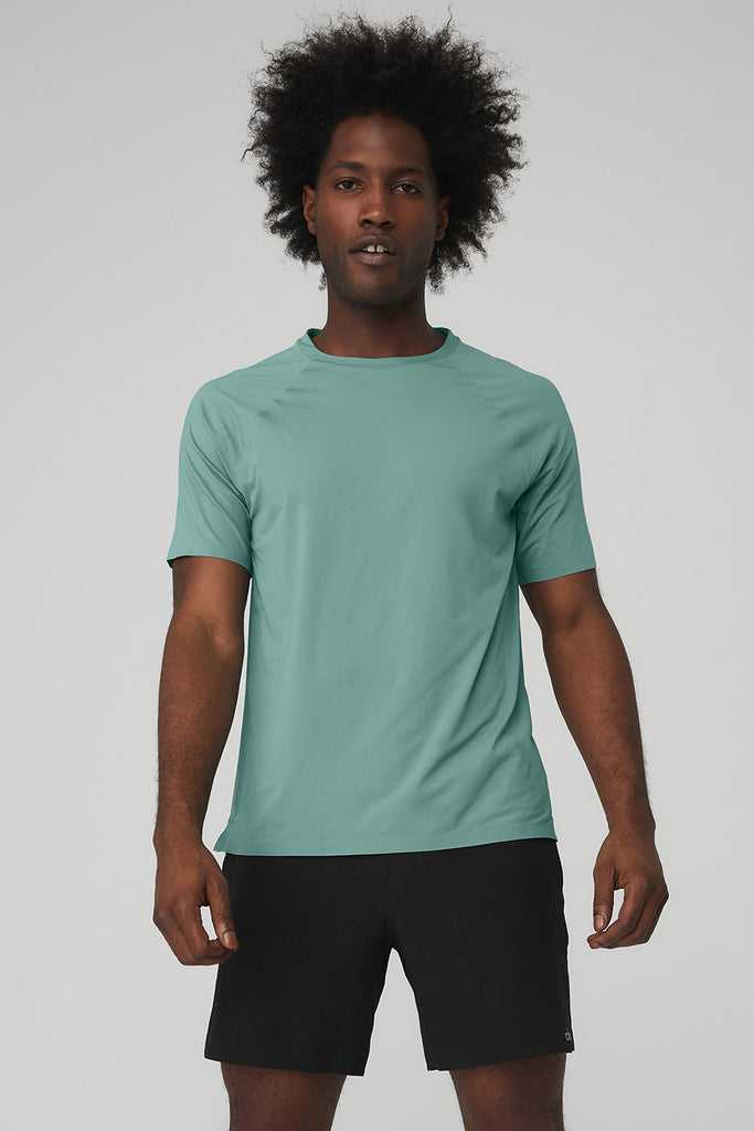 Short Sleeve Alo Yoga Idol Performance Tee Blankyt | SMFOAVE-81