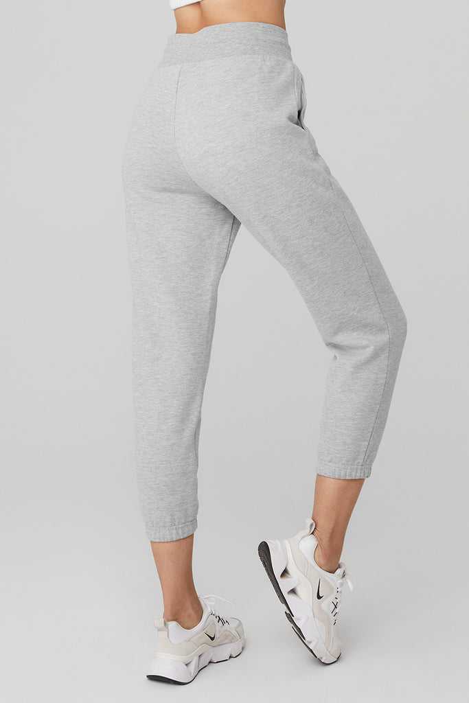 Sportovní Kalhoty Alo Yoga 7/8 Easy Sweatpant Šedé | DCRHZIP-87