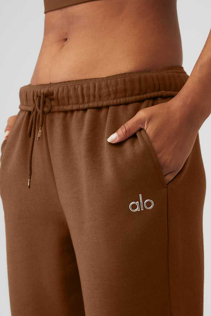 Sportovní Kalhoty Alo Yoga Accolade Rovný Leg Sweatpant Hnědé | HBENPVY-57