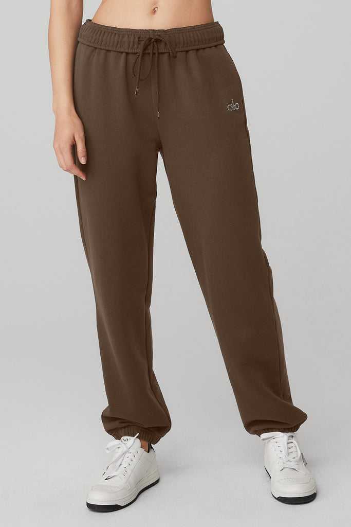 Sportovní Kalhoty Alo Yoga Accolade Sweatpant Káva | CNJBXOQ-94