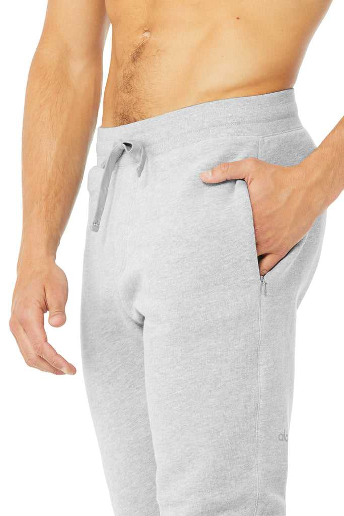 Sportovní Kalhoty Alo Yoga Baseline Sweatpant Šedé | FBVDNML-20