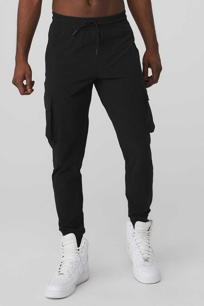 Sportovní Kalhoty Alo Yoga Cargo Division Field Pant Černé | MXUOQZS-86