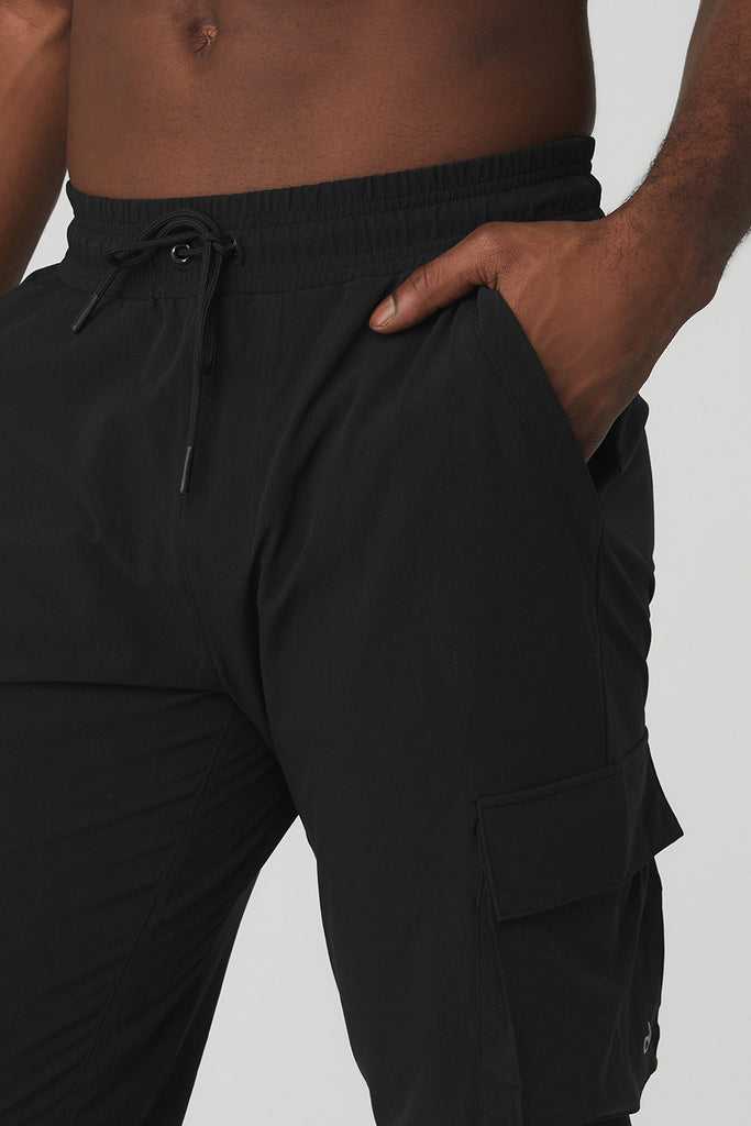 Sportovní Kalhoty Alo Yoga Cargo Division Field Pant Černé | MXUOQZS-86