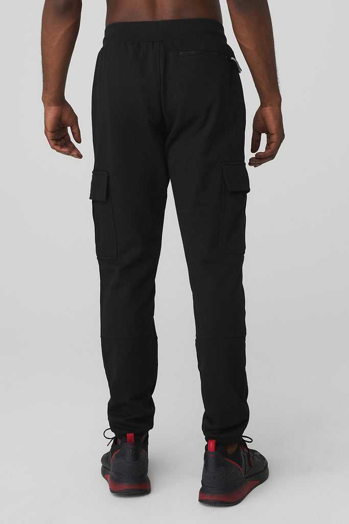 Sportovní Kalhoty Alo Yoga Highline Cargo Sweatpant Černé | CTNGSWE-59