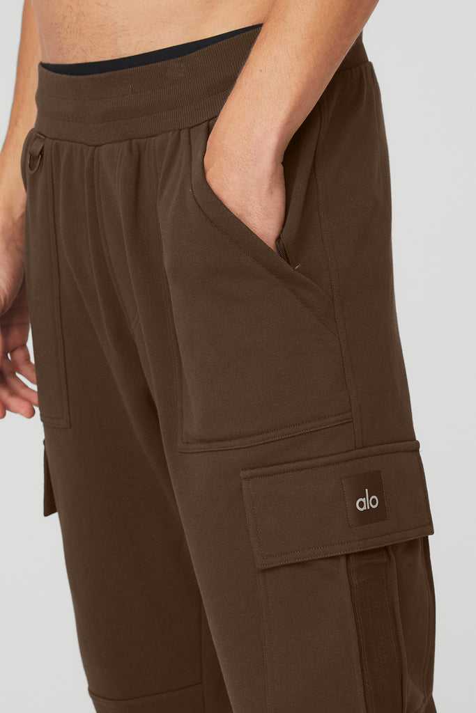 Sportovní Kalhoty Alo Yoga Highline Cargo Pant Káva | VBGAQFC-54