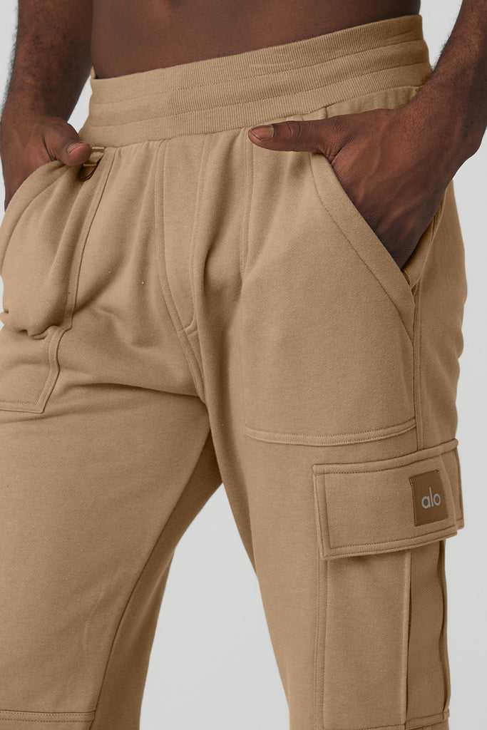 Sportovní Kalhoty Alo Yoga Highline Cargo Sweatpant Hnědožlutý | ZADMTKN-34