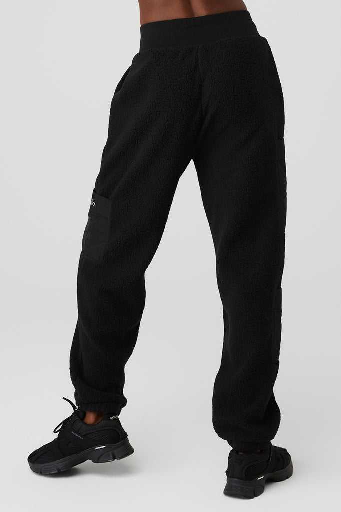 Sportovní Kalhoty Alo Yoga Micro High-Pasem Solstice Sweatpant Černé | DABHEYV-02